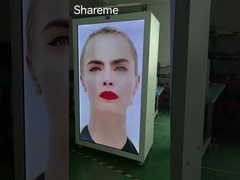 شاشة لمسة 86 بوصة شاشة LCD شفافة مربع عرض عرض عرض إعلان لاعب