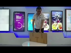 شاشة LCD مزدوجة الشاشة للإعلان عن المصعد cNetwork 18.5 و 10.1 بوصة