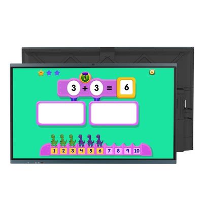 لوحة سحابية LCD تفاعلية مسطحة 86 بوصة لوحة سوداء ذكية للتدريس