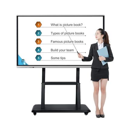 لوحات التفاعلية الذكية 100 بوصة 4k 3840x2160 لوحة الشاشة اللمسية للصف
