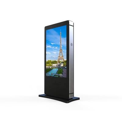 شاشة إعلانات خارجية 55 بوصة 4G مضادة للماء مشغل فيديو عالي الوضوح