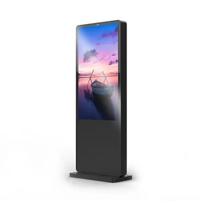 65 بوصة شاشة LCD الإعلانية لاعب خارجي سطوع عالية مستوى حماية IP65