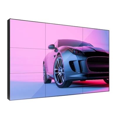 شاشة LCD مقاس 49 بوصة عالية السطوع مع حواف ضيقة 0.88 مم لجدار الفيديو الإعلاني الداخلي