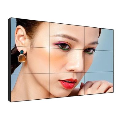 55 بوصة LCD الجدار التقاطع مع الشاشة اللمسية الأشعة تحت الحمراء و 500cd / m2 السطوع للكشف الجدار الفيديو التجاري