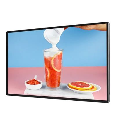 شاشة إعلانات LCD مثبتة على الحائط 98 بوصة بدقة 1920 × 1080 وحماية IP55 IP65