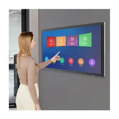 شاشة لمسة تحت الحمراء 50 بوصة على الحائط جهاز كمبيوتر كمبيوتر محمول HDMI ضيق للغاية
