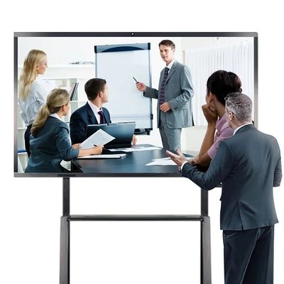 لوحة سوداء رقمية تفاعلية بـ 85 بوصة 4K Ultra HD مع مؤتمرات فيديو لغرف الاجتماعات