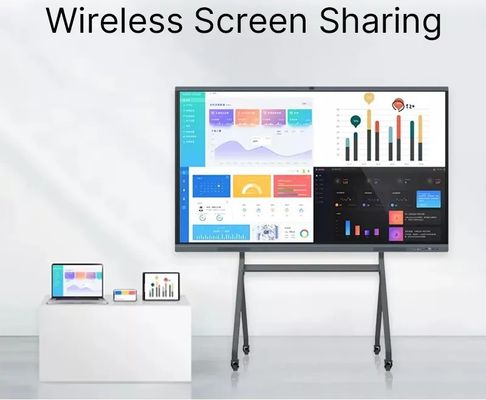 لوحة سوداء رقمية تفاعلية بـ 85 بوصة 4K Ultra HD مع مؤتمرات فيديو لغرف الاجتماعات