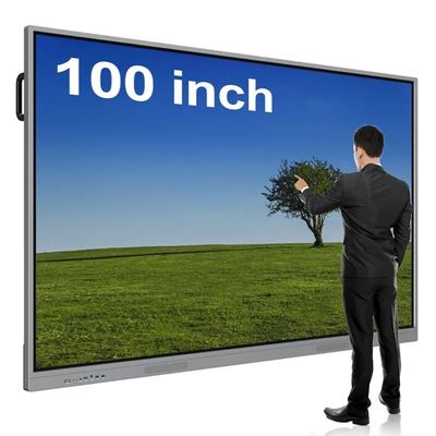 100 بوصة Full HD متعدد اللمسات الرقمية التفاعلية اللوحة البيضاء الذكية لوحة مسطحة شاشة لمسة