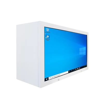 صندوق عرض LCD شفاف بارتفاع 50 بوصة وشفافية عالية مع نظام أندرويد وشاشة تعمل باللمس