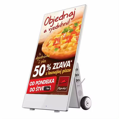 شاشة عرض إعلانات LCD مقاس 43 بوصة بدقة 1920 × 1080 وسطوع يبلغ 450 شمعة/م2 للافتات الرقمية عالية التأثير