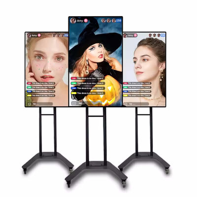 بث مباشر شاشة LCD الإعلانية HDMI / VGA / مدخلات شاشة مشاركة لاسلكية