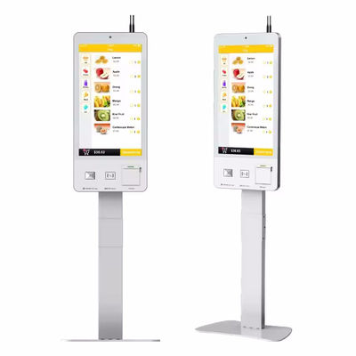 نظام نقاط البيع ذاتي الخدمة بشاشة تعمل باللمس مع التعرف على الوجه، وأضواء LED، وشاشة مقاس 21.5/24/27 بوصة