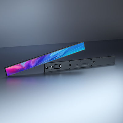 شاشة LCD الإعلانية مع 350cd / m2 الوضوح ، 110-240V إمدادات الطاقة ، وشاشة تمدد للإشارات الرقمية التجارية