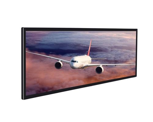 شاشة إعلانات LCD المعدنية مع دقة 3840 * 1080 وأداء عالي