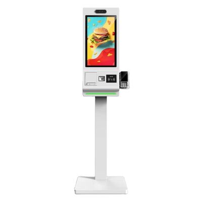 21.5/23.8/32 بوصة أرضية واقفة صالة طلب ذاتية مع SDK Android / Windows OS كيوسك الدفع بشاشة اللمس للسوبر ماركت