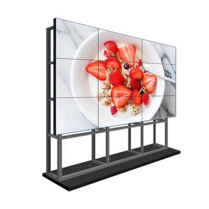 55 بوصة LCD الجدار التقاطع مع 4K الدقة وشاشة الحافة الضيقة لتطبيقات جدار الفيديو