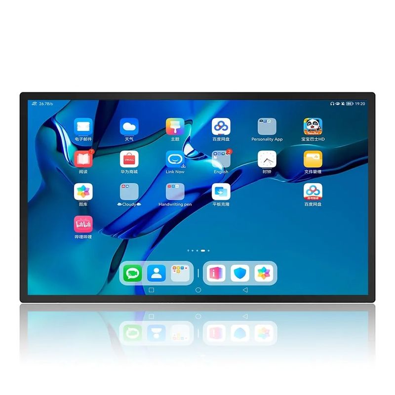 شاشة إعلانات LCD مرصعة على الحائط 86 بوصة مع دقة 4K للإشارات الرقمية الحكومية