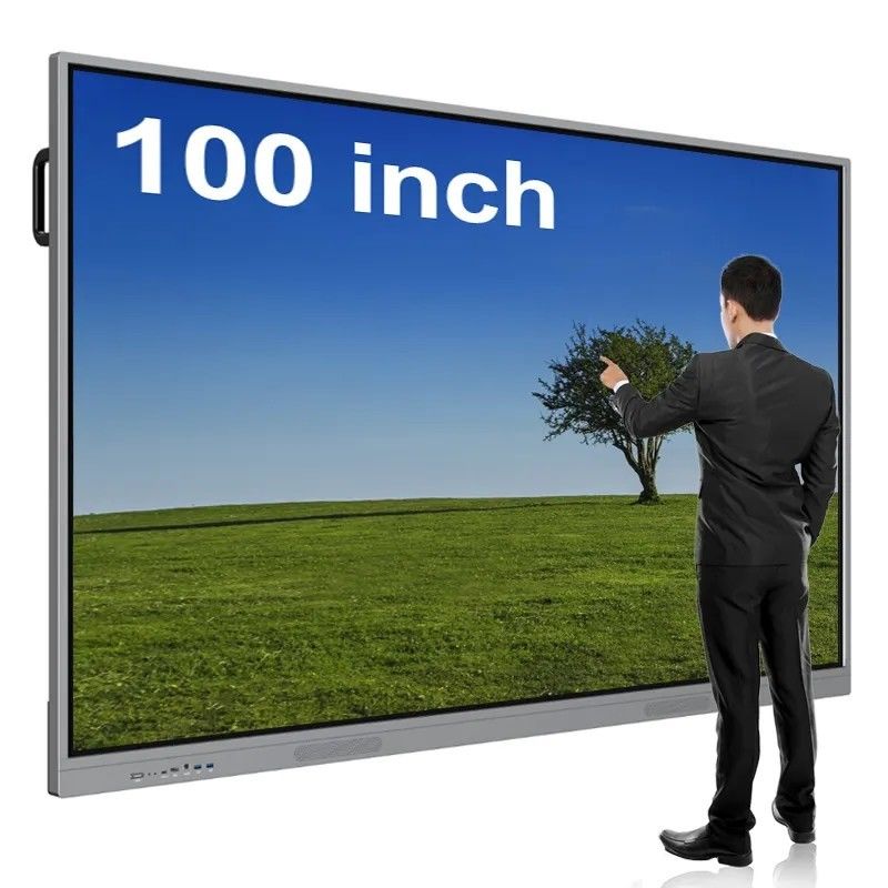 100 بوصة Full HD متعدد اللمسات الرقمية التفاعلية اللوحة البيضاء الذكية لوحة مسطحة شاشة لمسة