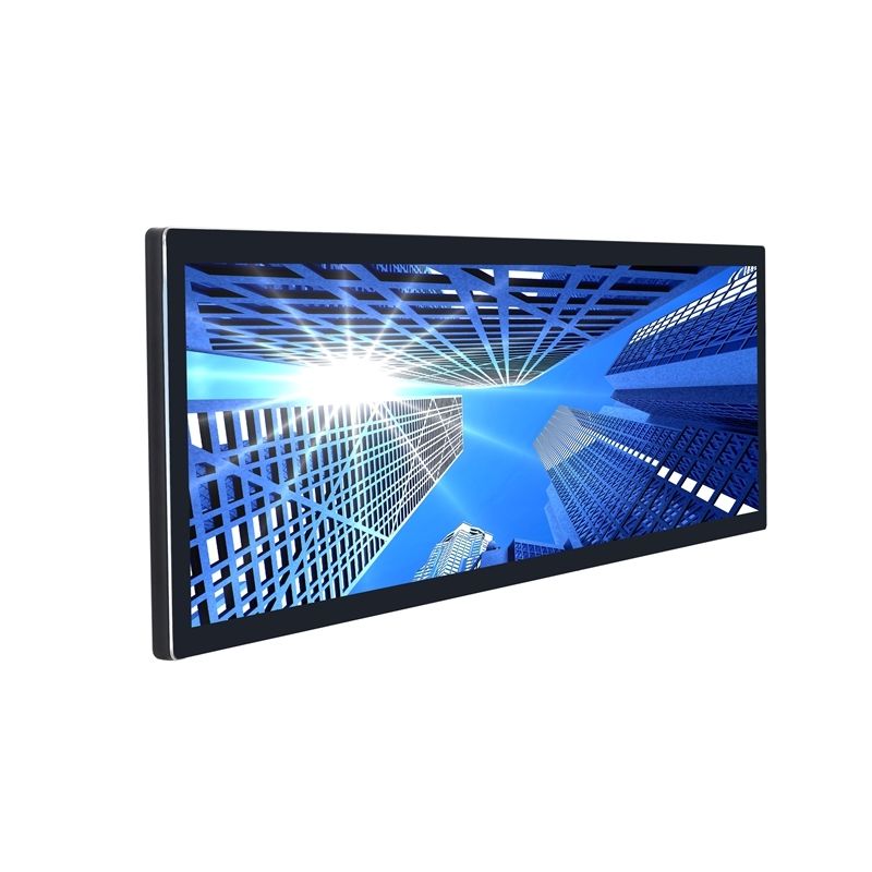 Strip Stretch Touch Screen Monitor Display with HDMI, VGA, USB Inputs Customized Brightness